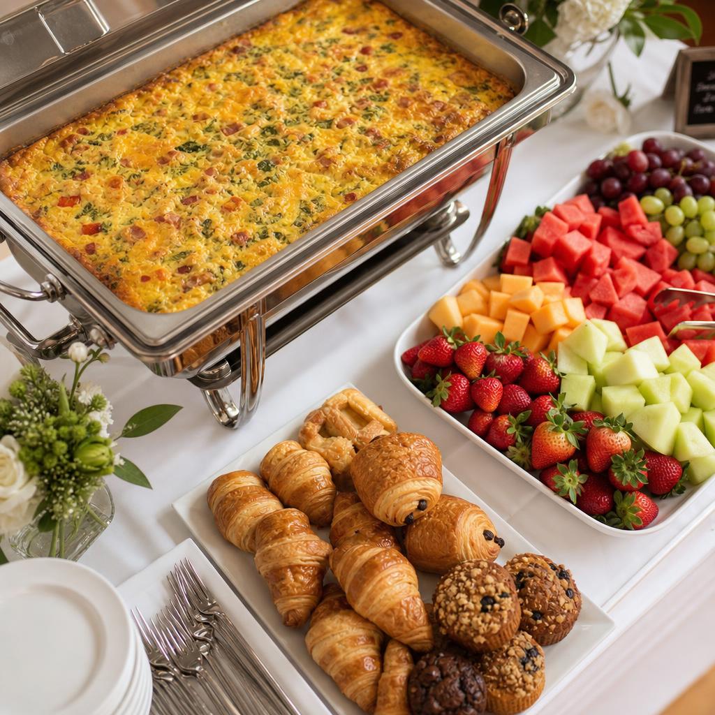 Egg Bake Buffet — Breakfast catering in Sioux Falls by Old Orchard