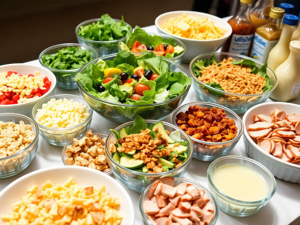 Build Your Own Salad Bar — Cold Lunch Entrees catering in Sioux Falls by Old Orchard