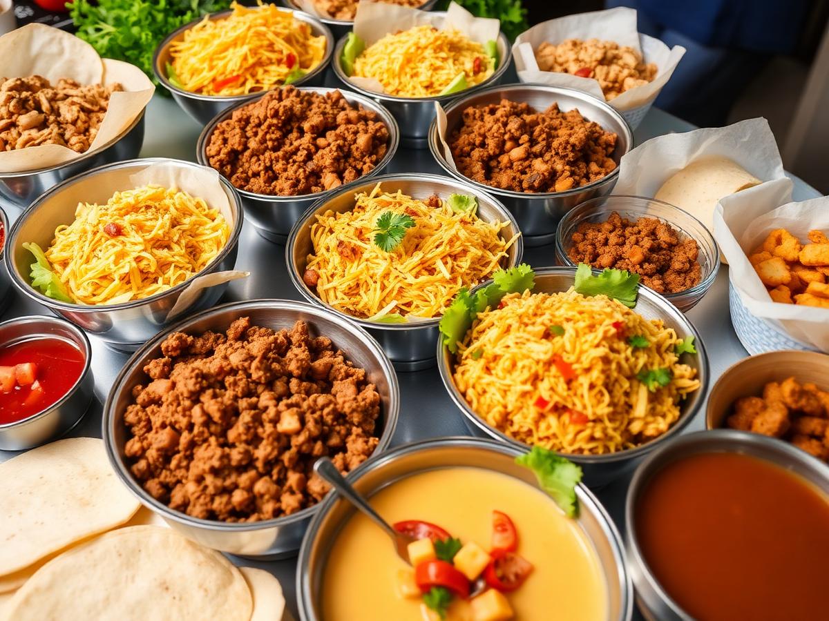 Taco Bar — Pasta or Hot Dish Entree catering in Sioux Falls by Old Orchard